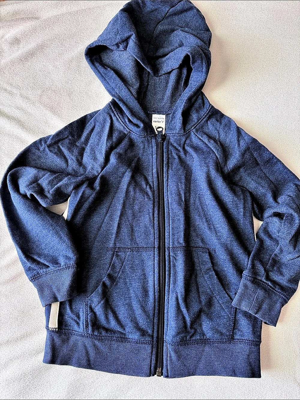 Carter's Boys Size 5 Blue Hooded Jacket Like New